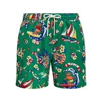 5.75-Inch Traveler Polo Bear Swim Trunks