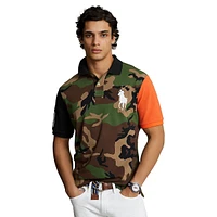 Custom Slim Fit Big Pony Mesh Polo Shirt