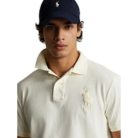 Slim-Fit Big Pony Mesh Polo Shirt