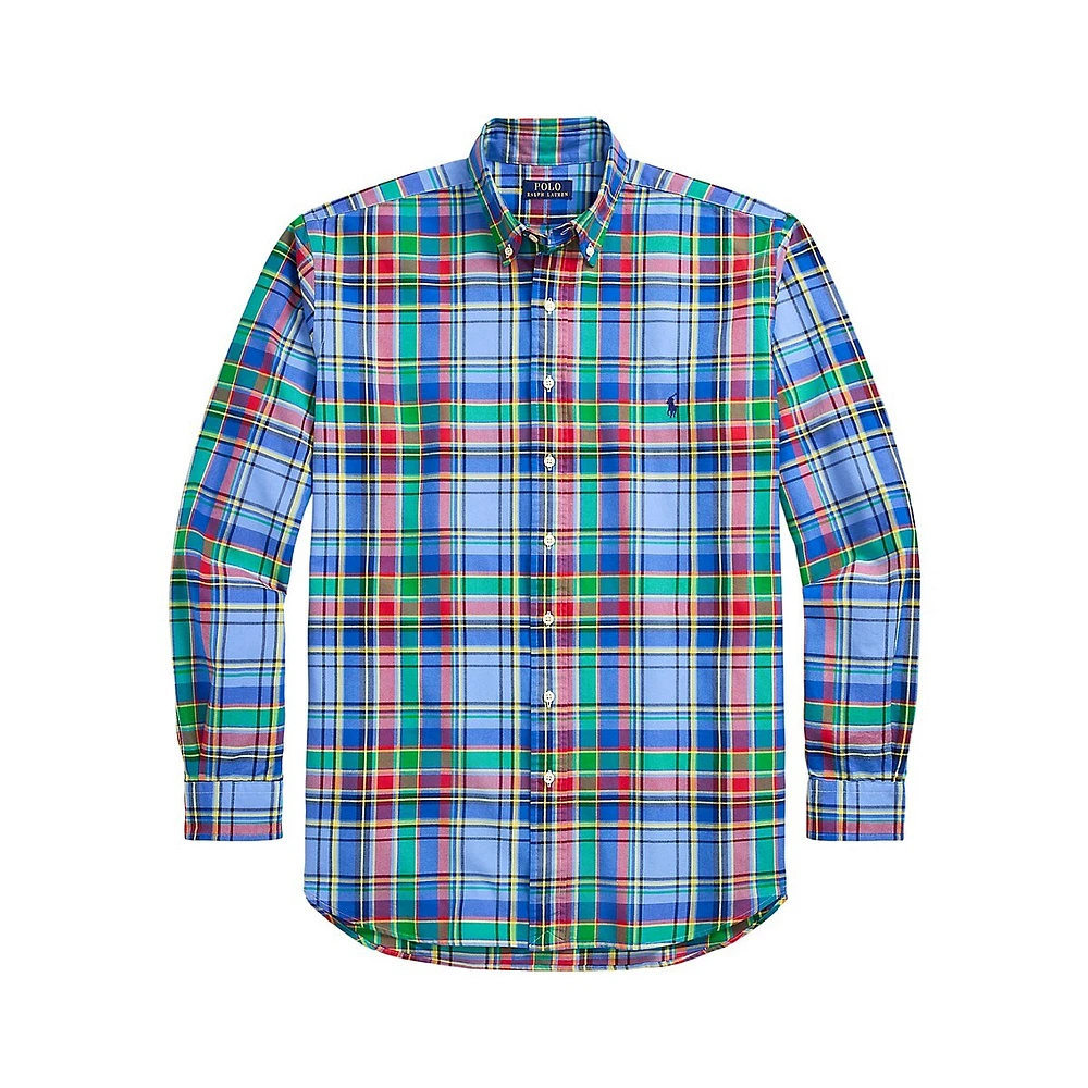 Big & Tall Plaid Oxford Shirt