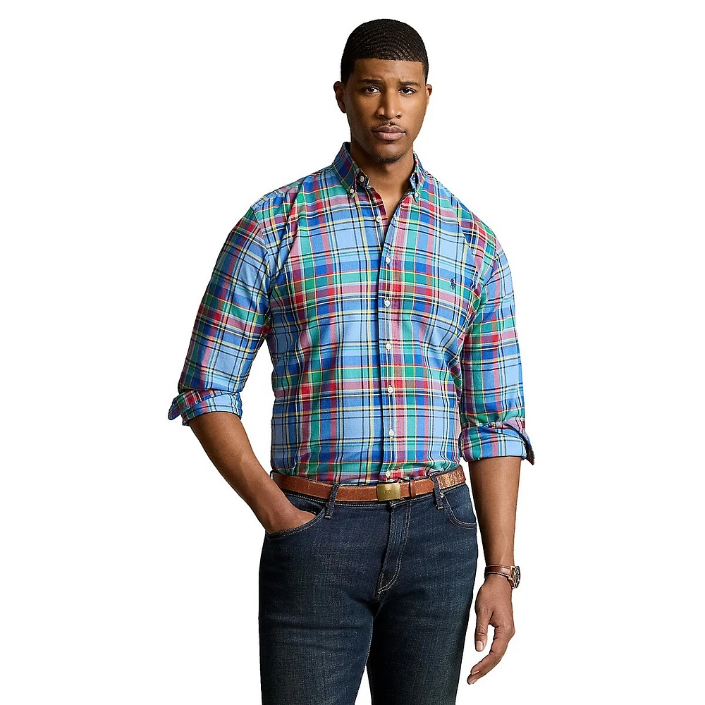 Big & Tall Plaid Oxford Shirt