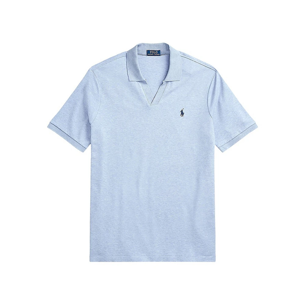 Polo en coton doux coupe classique