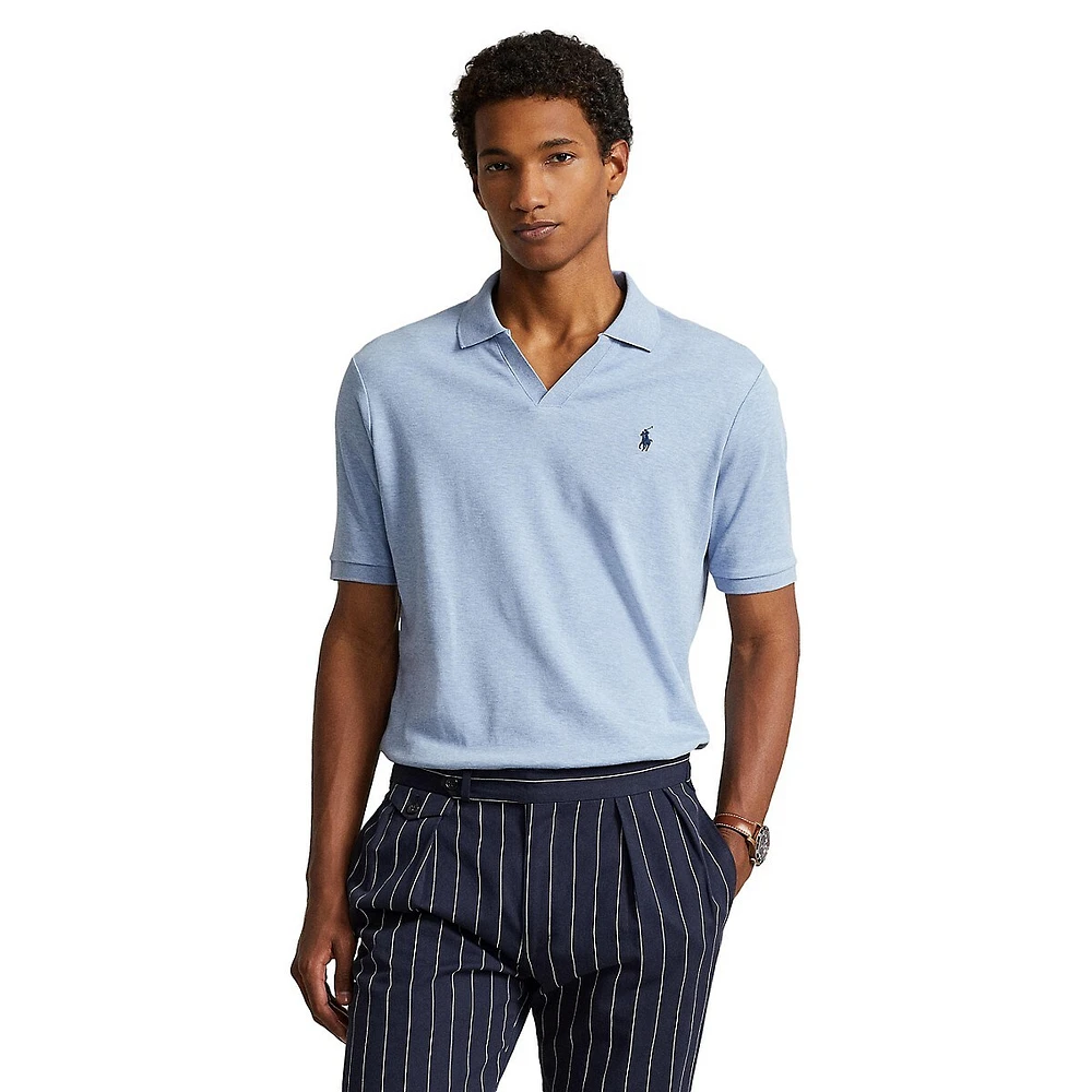 Polo en coton doux coupe classique
