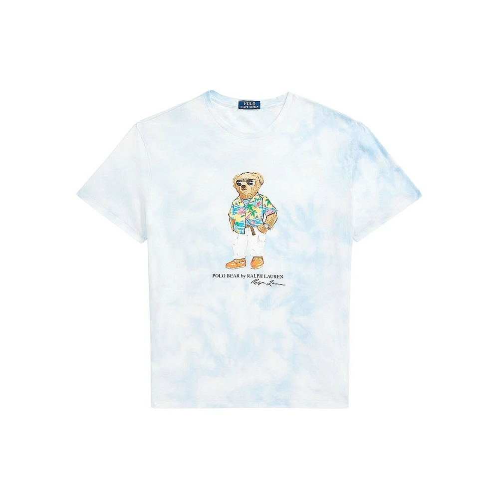 Classic-Fit Polo Bear Tie-Dye T-Shirt