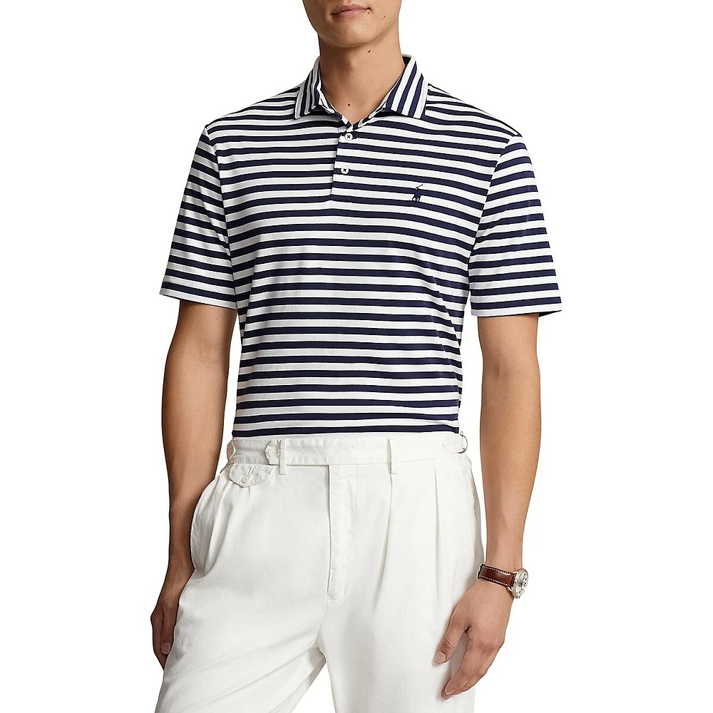 Classic-Fit Striped Polo Shirt