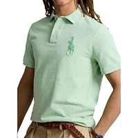 Slim-Fit Big Pony Mesh Polo Shirt