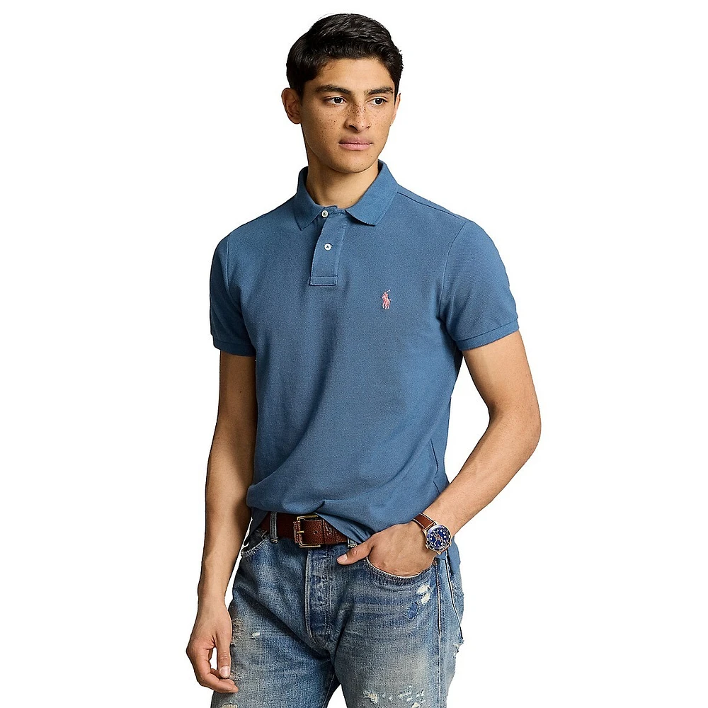 Classic-Fit Mesh Polo Shirt