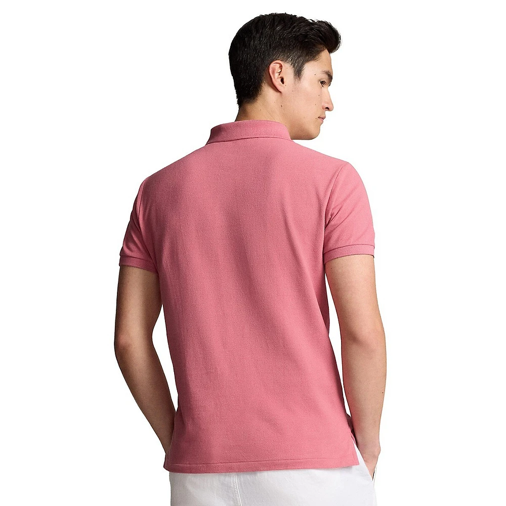 Custom Slim-Fit Iconic Mesh Polo Shirt