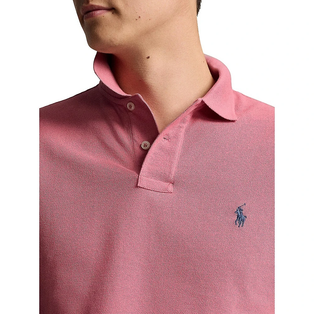 Custom Slim-Fit Iconic Mesh Polo Shirt