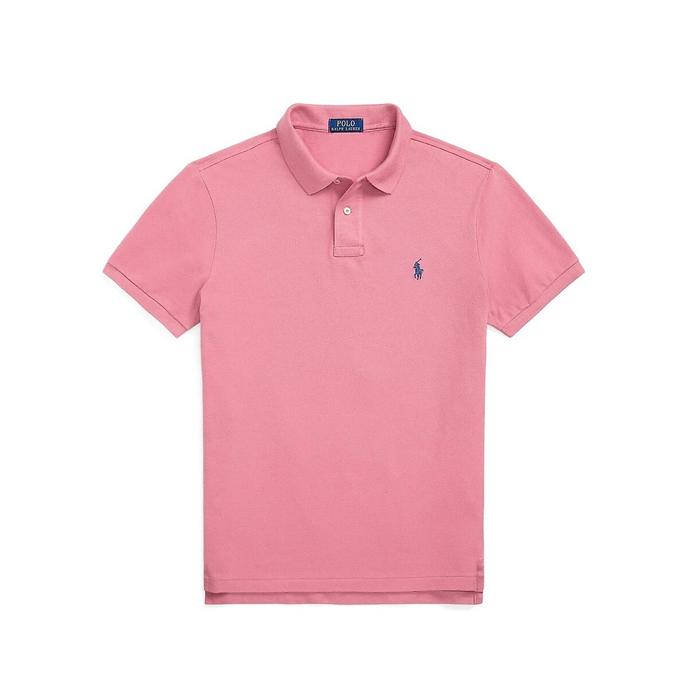 Custom Slim-Fit Iconic Mesh Polo Shirt