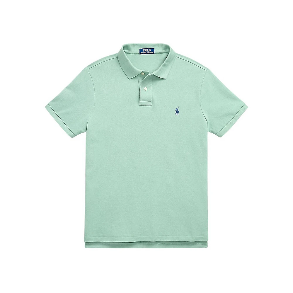 Custom Slim-Fit Iconic Mesh Polo Shirt