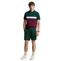 Double-Knit Side-Striped Shorts