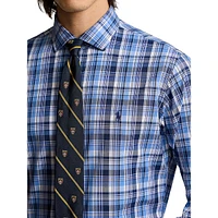 Classic-Fit Plaid Oxford Shirt