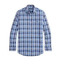 Classic-Fit Plaid Oxford Shirt