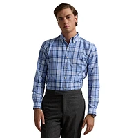 Classic-Fit Plaid Oxford Shirt