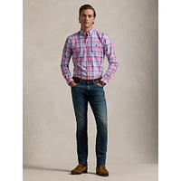 Classic-Fit Plaid Oxford Shirt