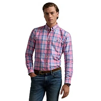 Classic-Fit Plaid Oxford Shirt