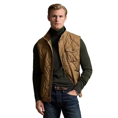 Diamond-Quilted Polyfill Utility Vest