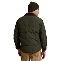 Fleece-Lined Down-Fill Ripstop Shacket