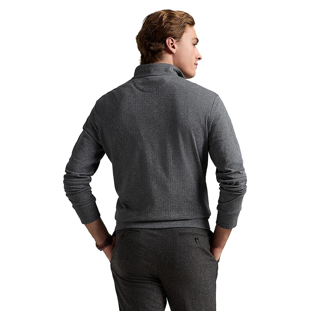 Luxury Jersey Herringbone Pullover