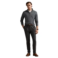 Luxury Jersey Herringbone Pullover