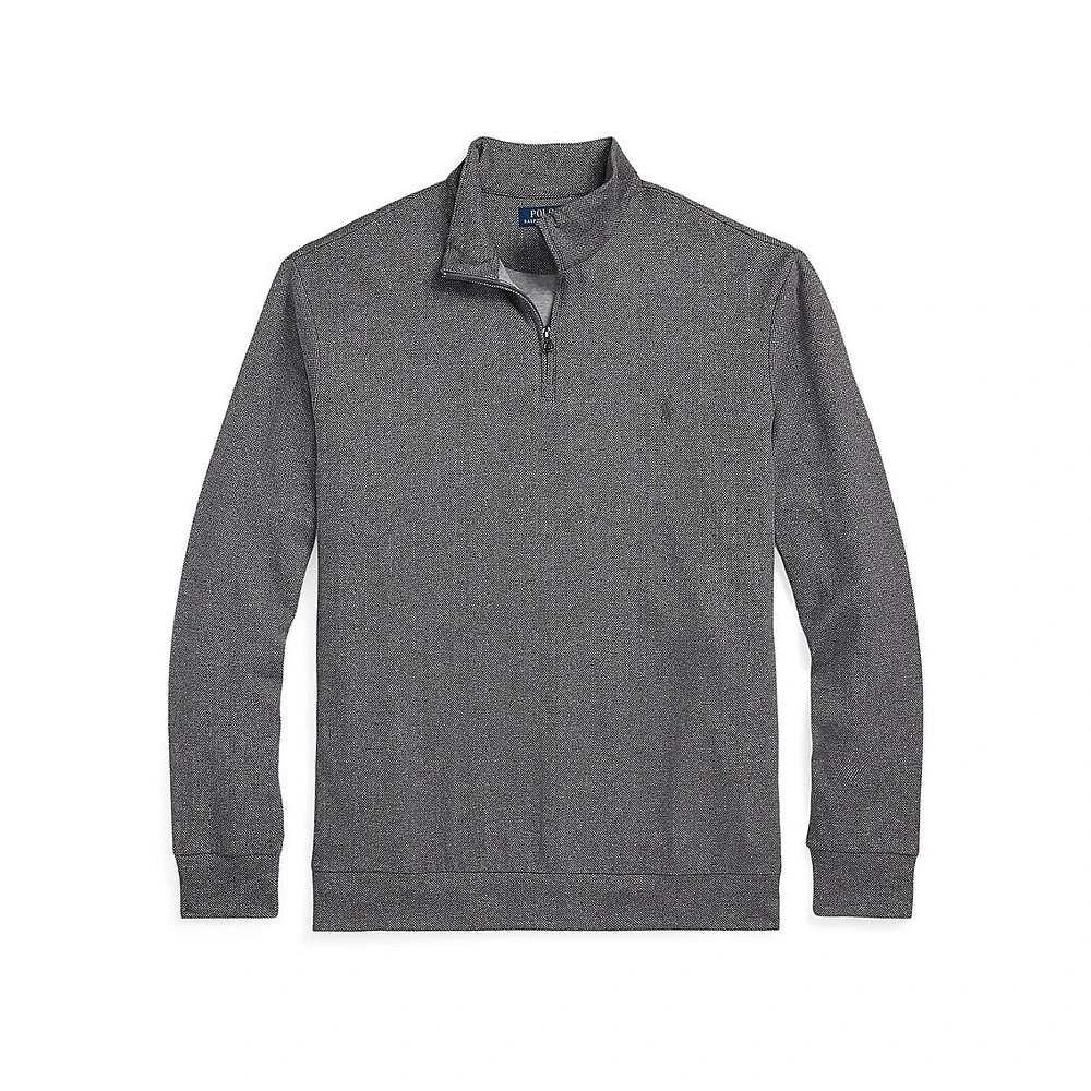 Big & Tall Luxury Jersey Herringbone Pullover