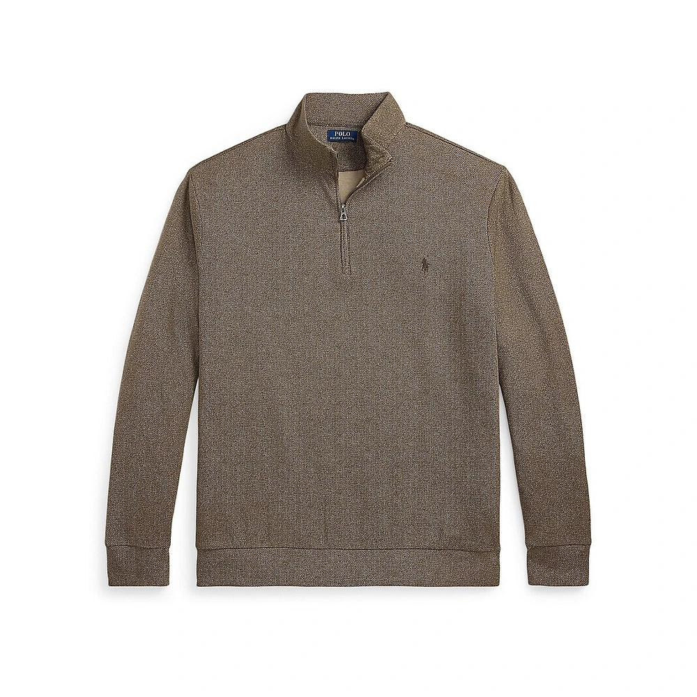 Big & Tall Luxury Jersey Herringbone Pullover