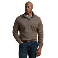 Big & Tall Luxury Jersey Herringbone Pullover