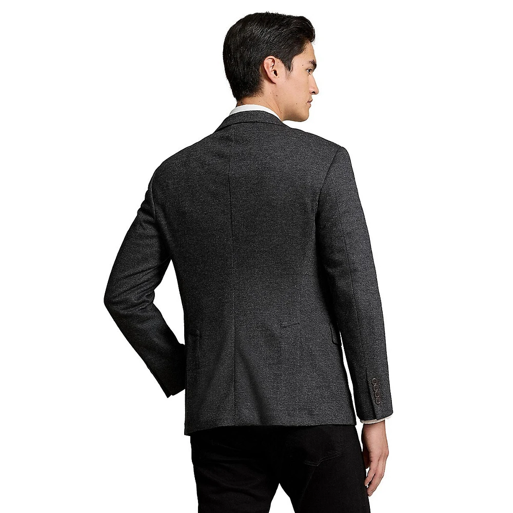 Modern-Fit Twill Jersey Blazer