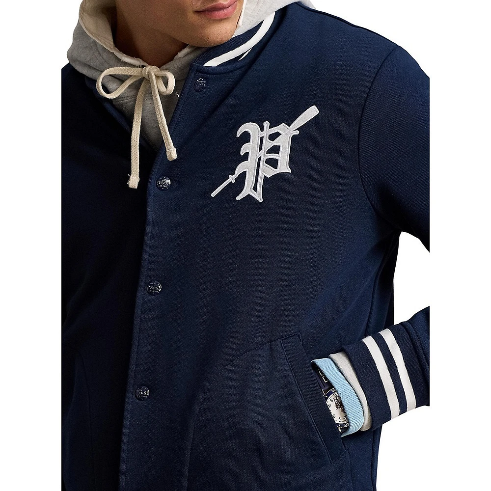 Lightweight Fleece Varsity Jacket