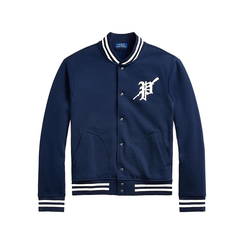 Lightweight Fleece Varsity Jacket