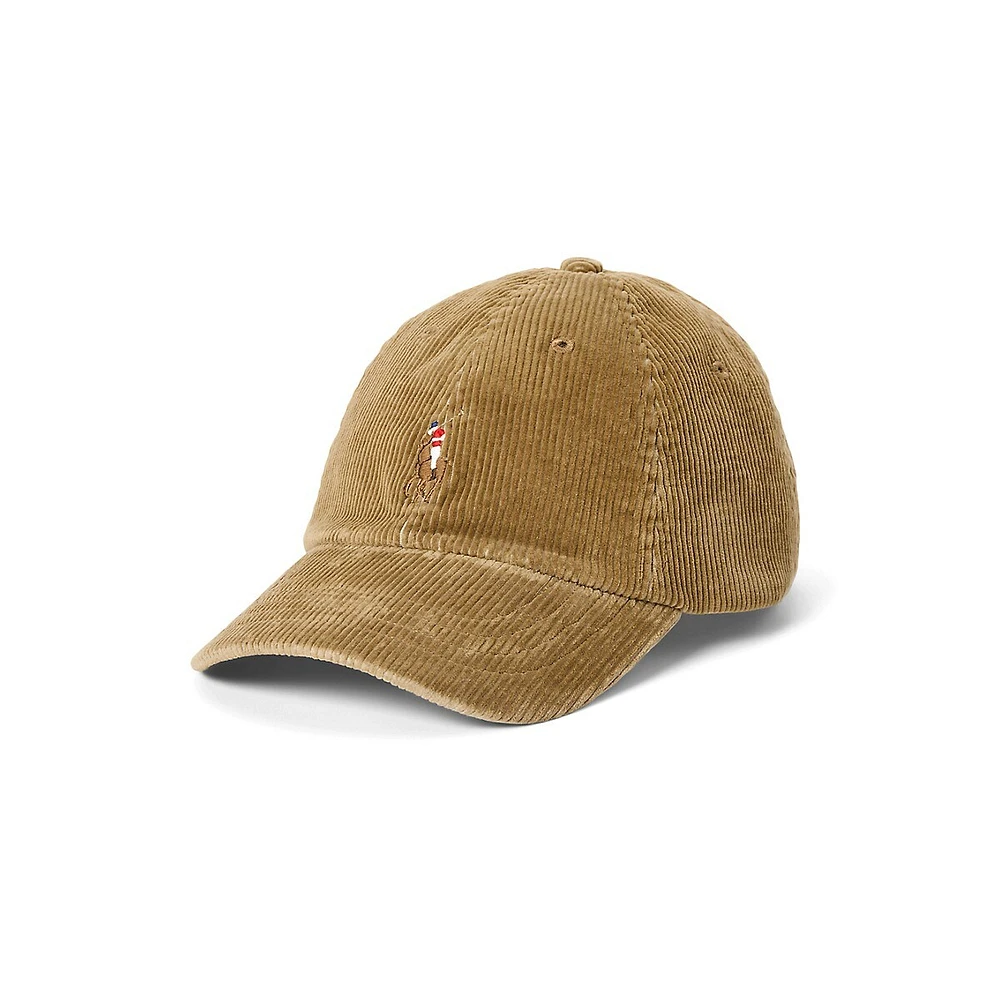 Wale Corduroy Pony Baseball Cap