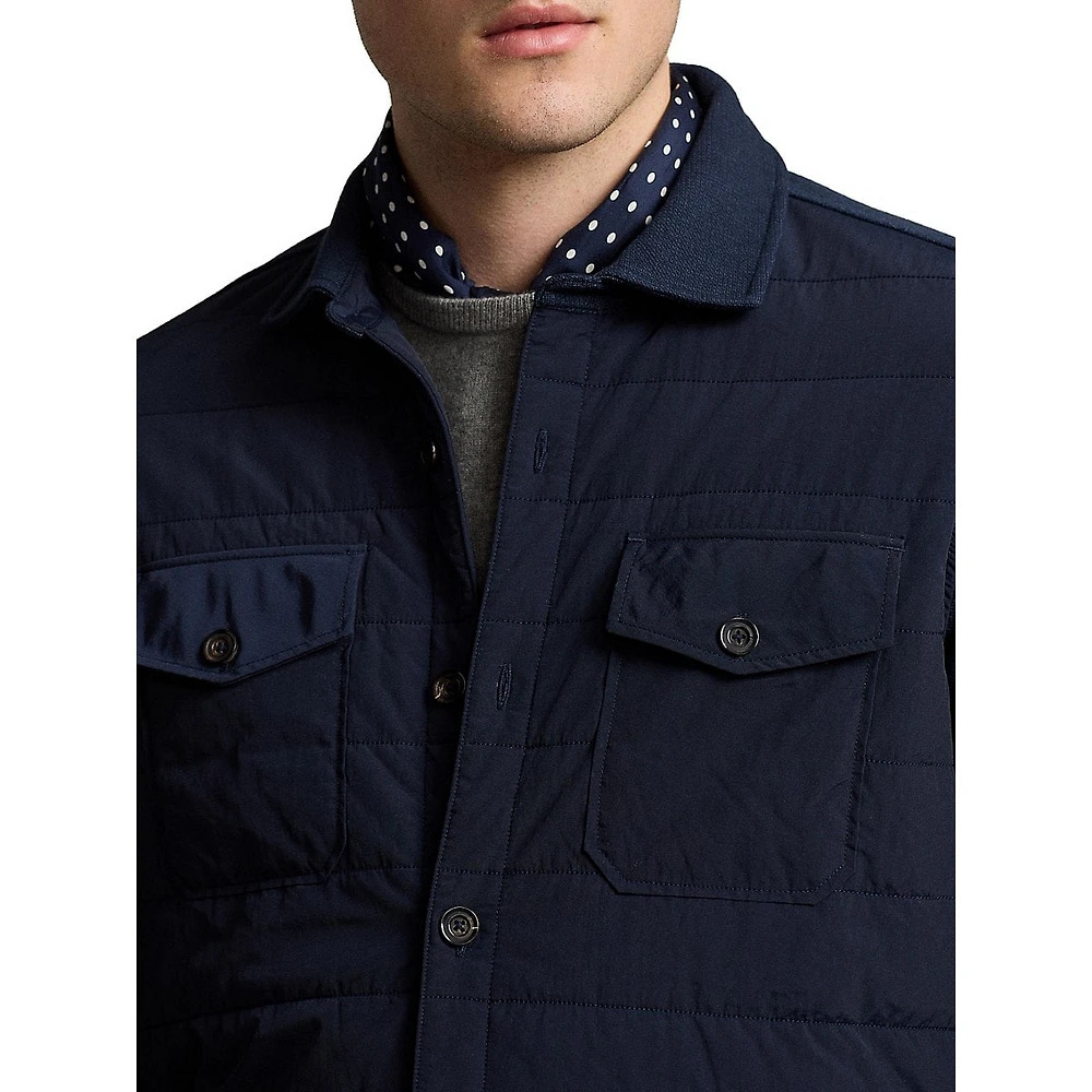 Piqué Double-Knit & Quilt Shacket