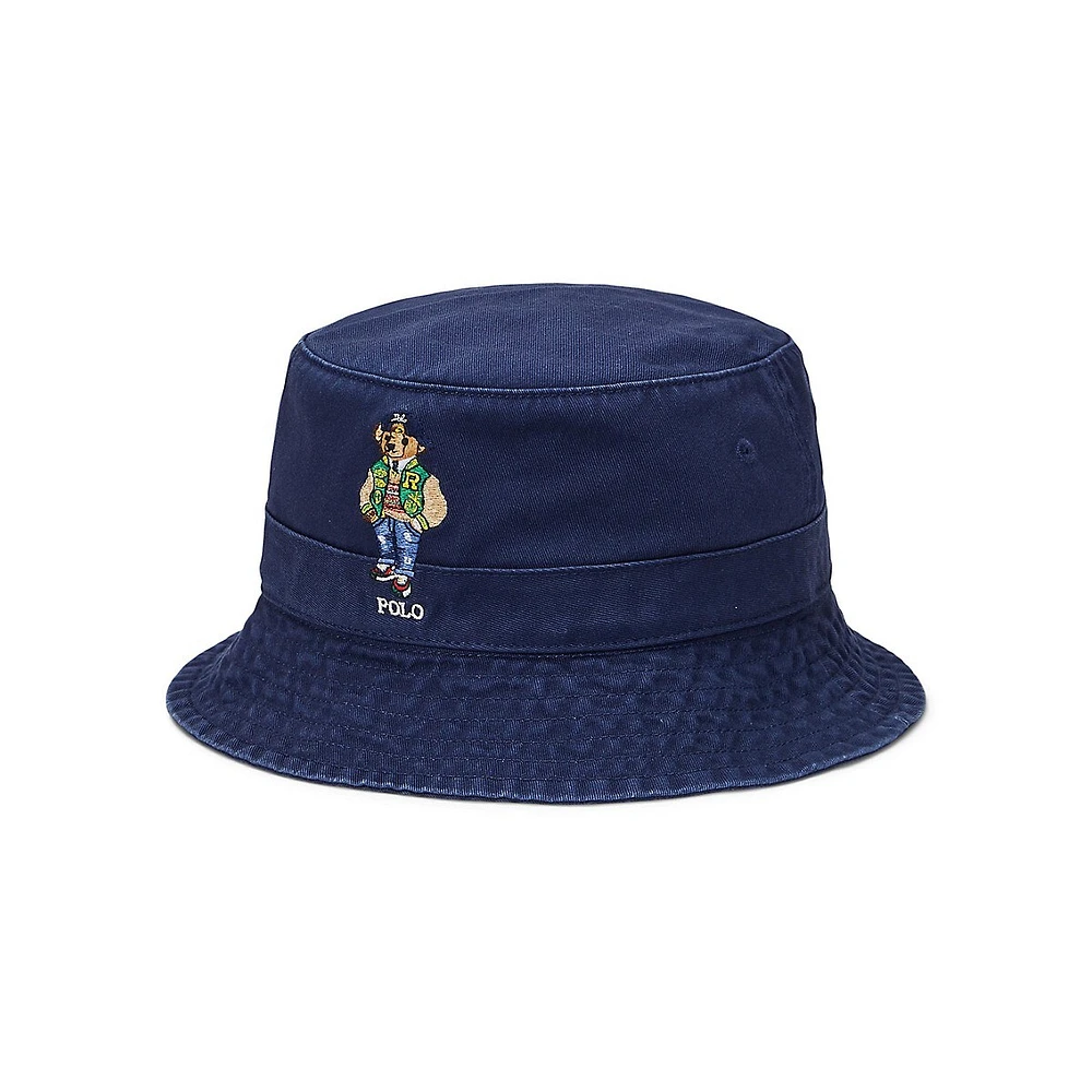 Polo Bear Twill Bucket Hat