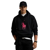 Pink Pony Relaxed-Fit Fleece Hoodie