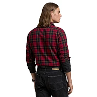 Classic-Fit Plaid Brushed Oxford Workshirt