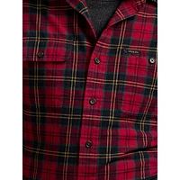 Classic-Fit Plaid Brushed Oxford Workshirt