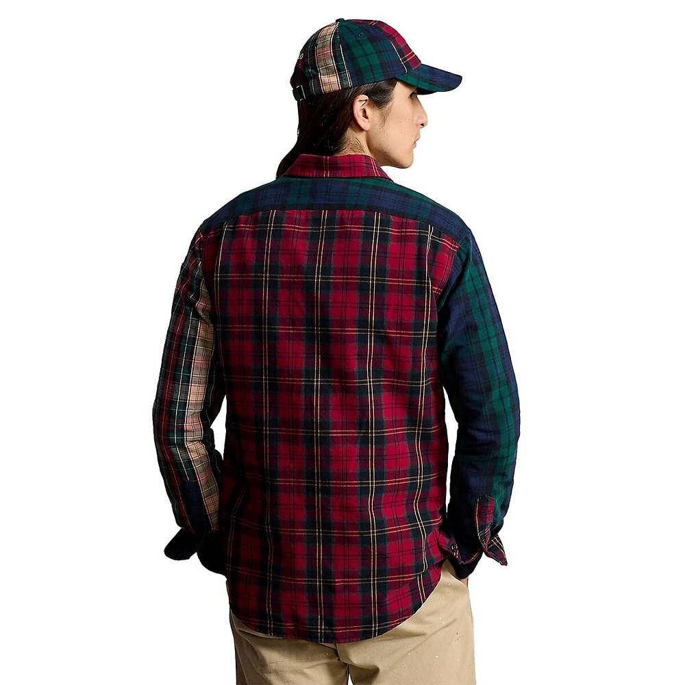 Classic-Fit Plaid Oxford Fun Shirt