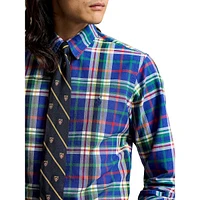 Classic-Fit Madras Oxford Shirt