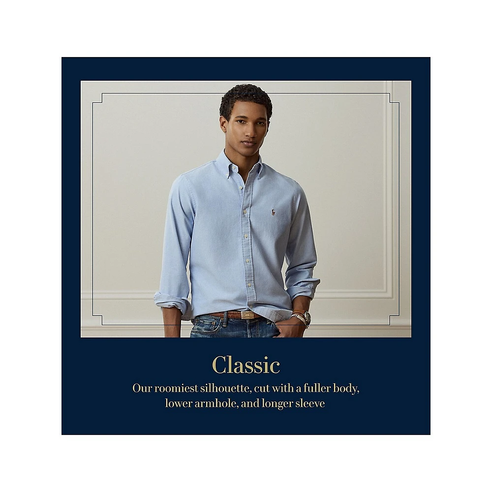 Classic-Fit Madras Oxford Shirt