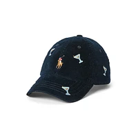 Stretch-Cotton Corduroy Sport Cap