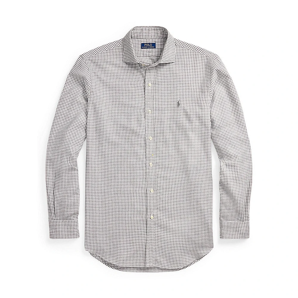 Classic-Fit Gingham Twill Shirt