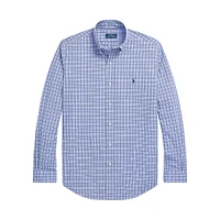 Classic-Fit Bi-Stretch Poplin Plaid Shirt