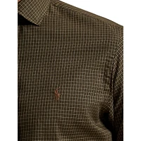 Big & Tall Plaid Sanded Twill Shirt