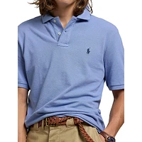 Custom-Slim Fit Mesh Polo Shirt