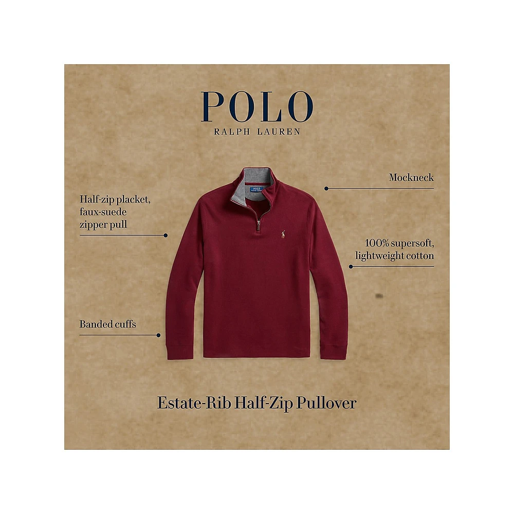 Estate-Rib Quarter-Zip Pullover