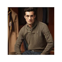 Shawl-Collar Double-Knit Jersey Pullover