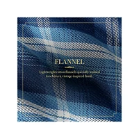 Classic-Fit Plaid Knit Flannel Workshirt