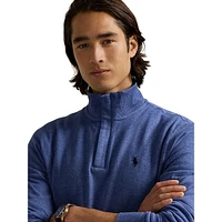 Luxury Jersey Quarter-Zip Pullover