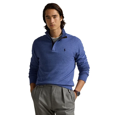 Luxury Jersey Quarter-Zip Pullover